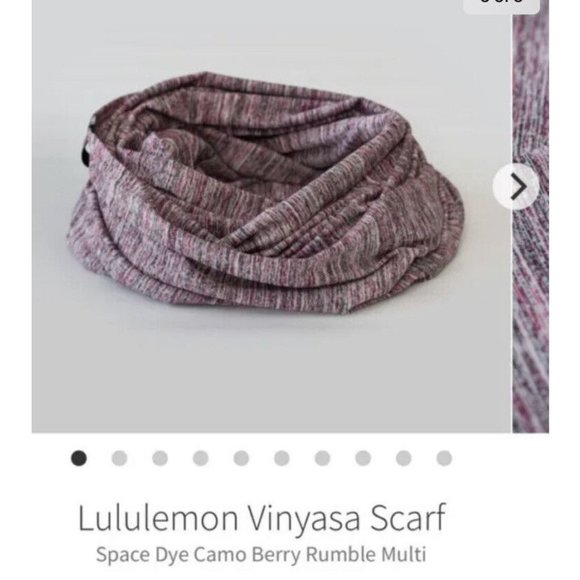 lululemon athletica Accessories - Lululemon Vinyasa Scarf Size OS Space Dye Camo Berry Rumble Multi Rulu Infinity